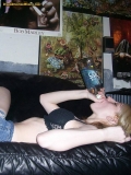 topless drinking girlfriend